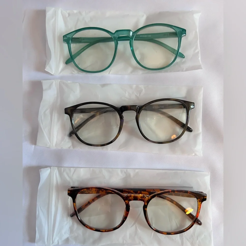NIB IBOANN 3 Pack Blue Light Glasses With UV Protection Coating